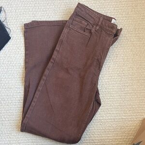 Aritzia - Wilfred Chocolate Brown Jeans